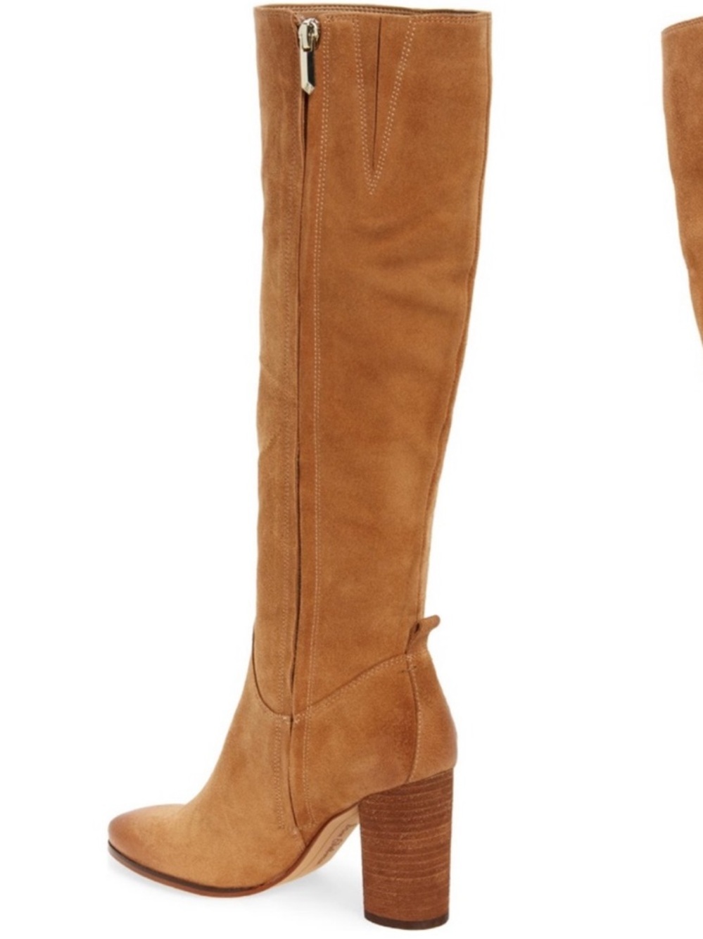 Sam Edelman bohemian Camellia Over-the-Knee Suede Boot in Cognac Tan - Picture 2 of 16
